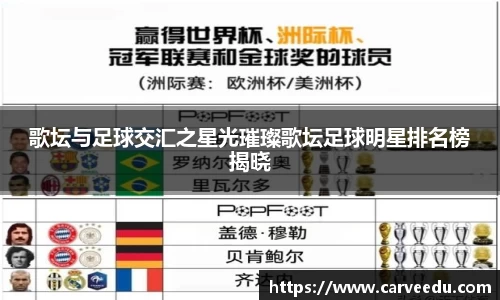 歌坛与足球交汇之星光璀璨歌坛足球明星排名榜揭晓